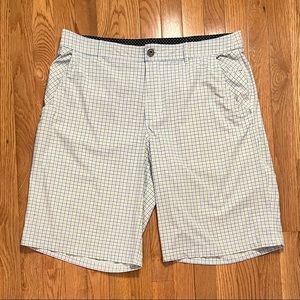 Lululemon Men’s Golf Shorts- Size 38 - White Plaid - VGUC